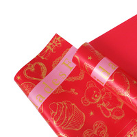 Papier d'emballage floral imperméable de haute qualité, imprimé espagnol, motif petit ours coréen, pour fleuriste