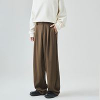 Pantalon décontracté pour homme OEM – Coupe décontractée, jambe droite, style mature léger, idéal pour l'automne et l'hiver, usage quotidien