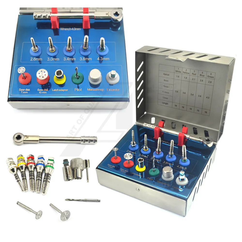 Odm Oem Top Sell Dental Sinus Lift Bot Expander Trephines Zag Schijf Implantaat Kit Voor Orale Chirurgie Nieuw 2024 La Elahi