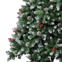 Arbre de Noël artificiel au design unique, pliable, avec lumières