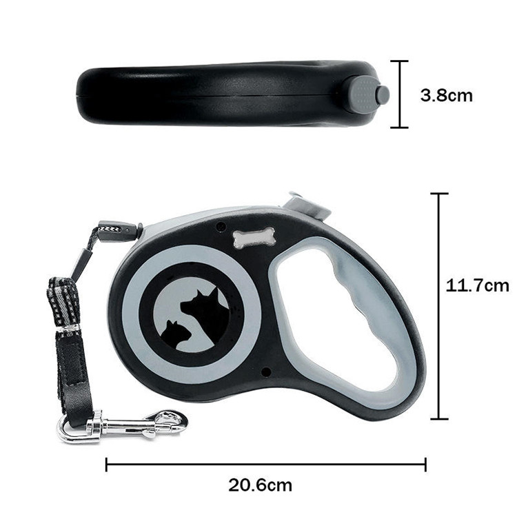 Manufacturer Durable Extendable Pet Leash Rope Abs Retractable Pet Training Dog Rope Leash