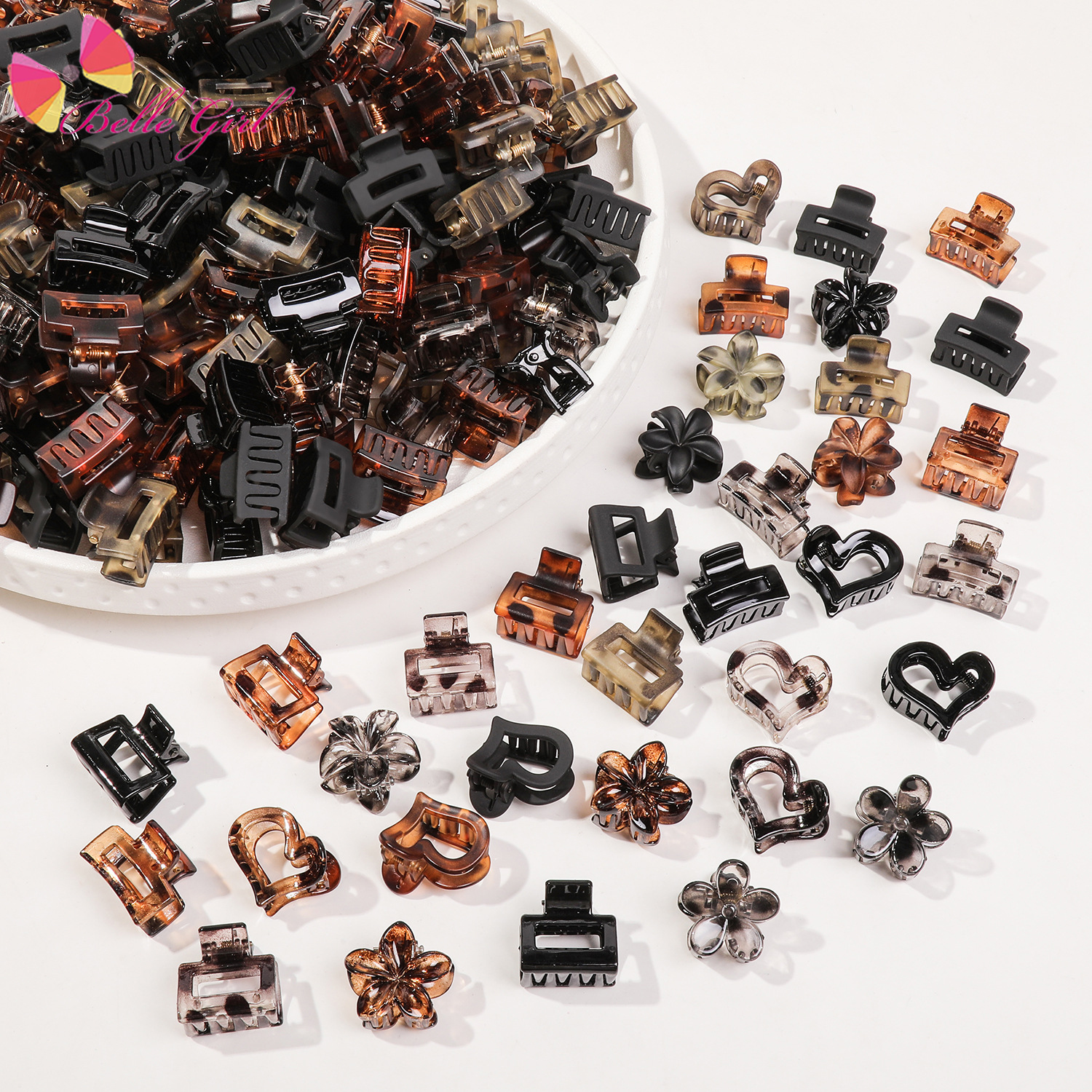 6/12pcs un sac -- mélange des conceptions de couleurs