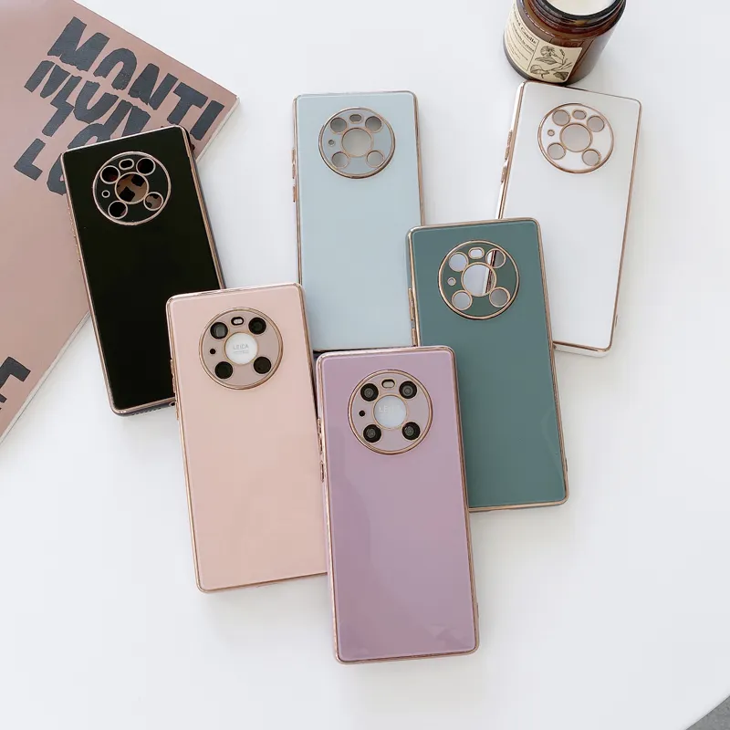 New Arrivals Fashion TPU Electroplated Glass Phone Case for Huawei P40 Mate30 Mate 40 Plating Phone Case