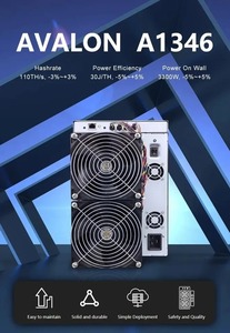 Novo Avalon A1346 Bitcoin Miner Bitamin SHA-256 Algoritmo 107/110/113T Hashrate 901W-1000W Processador De Dados De Computador Confiável - Product Image 4