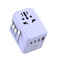 Adaptateur de voyage USB Leishen à charge super rapide, prise UK US AU EU, chargeur universel pour le monde entier, pour les voyages en toute partie du monde