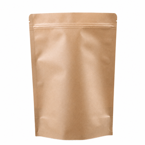 Fabrik 100 Stück/<span class=keywords><strong>Packung</strong></span> <span class=keywords><strong>Gro</strong></span>ße Matte Kraftpapier-Standbeutel mit Reißverschluss und Fenster Hitzebeständige Feuchtigkeitsgeschützte Lebensmittelgeeignete Beutel - Product Image 6