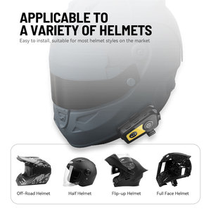 Moto motocicleta para auriculares Bluetooth 5,1 auriculares deportivos de trabajo largo auriculares manos libres intercomunicador accesorios para casco - Product Image 5