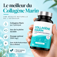 Capsules de collagène marin OEM avec acide hyaluronique et biotine pour une peau, des cheveux et des ongles magnifiques