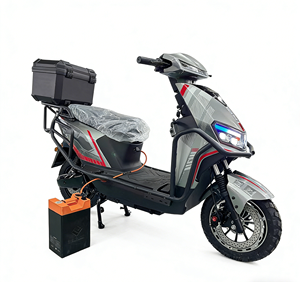 Scooter Eléctrico <span class=keywords><strong>de</strong></span> Reparto con Parachoques Protector y Maletero Superior |   Motocicleta Eléctrica <span class=keywords><strong>de</strong></span> Alta Resistencia para Negocios >80km/h y >1000W - Product Image 1