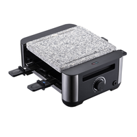 Neuer Grill Grill Raclette Party Maschine Temperatur regelung Elektrischer Grill für 4 Personen