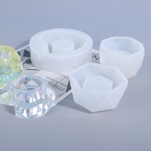 Molde de Silicona para <span class=keywords><strong>Macetas</strong></span> de Plantas Suculentas Geométricas, para Cera, Yeso, Resina - Product Image 5