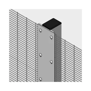 BOCN Galvanized Anti Climb Fence Prison Mesh 358 Security FenceHigh Security SustainableAnti Climb 358 Fence