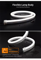 1225 bande néon d'éclairage latéral en Silicone numérique connectivité USB Source de lumière LED corps en cuivre RGB/RGBW UCS512 IC DMX512 DC24V