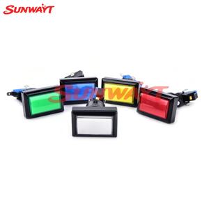 Interrupteur à bouton rectangulaire universel 50*32mm pour machines de jeu et d'arcade, pour flipper, jeux de boxe et jeux à monnayeur - Product Image 3