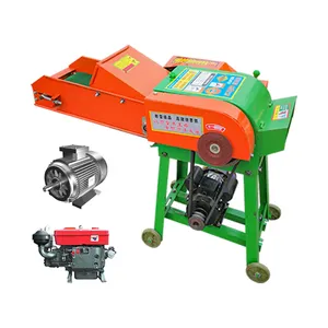 Factory direct supply homemade for animal electric straw crusher hay hammer mill with chaff cutter Hay Chopper Chaff Cutter Mach