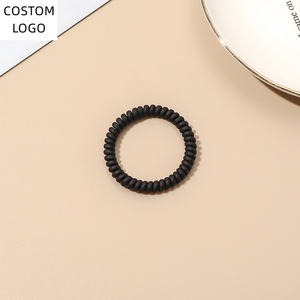 Bandeau en caoutchouc spiralé pour femmes, fil de téléphone, attaches élastiques pour cheveux, accessoires pour cheveux, anneau spiralé, chouchous - Product Image 6