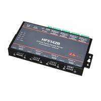 Convertidor Industrial HF5142B de 4 Puertos Seriales, Convierte RJ45 RS232/485/422 a Ethernet, Controlador, Servidor Serial RTOS Gratuito