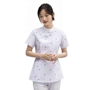 Conjunto de traje médico de alta calidad, uniformes de trabajo de enfermera para Hospital y salón de belleza impresos en Material de LICRA - Product Image 2