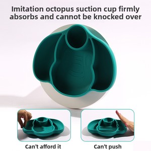 Bestseller Transfrontaliero: <span class=keywords><strong>Set</strong></span> per la Cura del Bambino con Piatti in Silicone a Forma di Elefante, Ciotole con Ventosa, Stile Cartone Animato, Sicuro per Alimenti - Product Image 2
