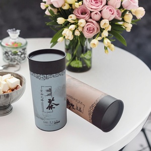 Mục đích chung trà tròn carton Jar cà phê cứng nhắc ống giấy cứng bao bì Top Grade gói quà các tông lon với tin Nắp - Product Image 1