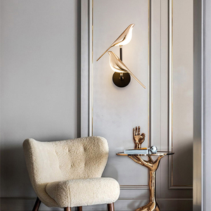 Applique murale de chevet simple et moderne pour chambre à coucher Magpie Bird Design pour salon <span class=keywords><strong>TV</strong></span> Aisle Lamp - Product Image 2