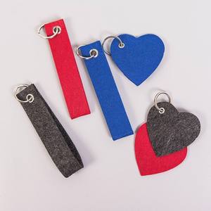Porte-clés en feutre Accessoire de bricolage-Porte-clés simple et créatif avec logo imprimé dessus - Product Image 4