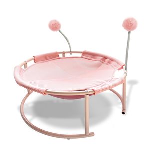Süper kalite tüm mevsim DurableCat yatak hamak yaz nefes köpek yatağı buz ipek kedi yuva çıkarılabilir yuvarlak kedi hamak - Product Image 2