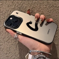 Étui de téléphone lettre chanceuse pour IPhone11 12 13 14 15 ProMax X XR XS XSMax 7 8 14 15Plus housse de protection antidérapante et Anti-chute