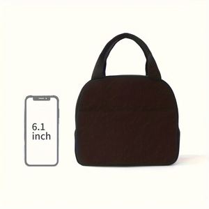 Sac à déjeuner réutilisable en velours côtelé léger et uni pour femme - Collection Sweet - Product Image 3