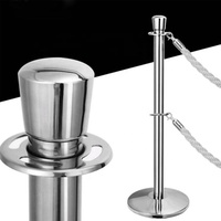 Jessubond-tête de couronne en acier inoxydable, tapis rouge, support de Queue de réception, corde en velours, Stanchion, barrière de contrôle de la foule