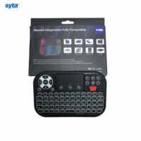 SYTA New Air Mouse M2 2.4G Remote Control Nirkabel dengan Keyboard Backlight untuk Smart TV dan Set Top Box, Proyektor, mini PC