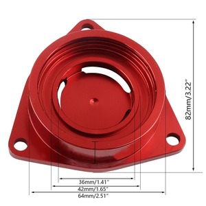 อะแดปเตอร์ Auso-Racing Bov สำหรับเทอร์โบชาร์จเจอร์ สำหรับ Honda Civic รุ่นที่ 10 เครื่องยนต์ 1.5L Turbo ปี 2016+  อะลูมิเนียมอัลลอยด์ สำหรับดัดแปลงอัพเกรด - Product Image 2