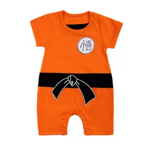 New Product Distributor Wanted Wholesale Price Softextile Cool Baby Product Dragonball Cartoon Romper