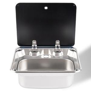 Bon <span class=keywords><strong>prix</strong></span>, fourgon, camping-car, remorque, <span class=keywords><strong>caravane</strong></span>, bateau, lavabo à la main en acier inoxydable, évier à cuvette unique pour camping-car - Product Image 2