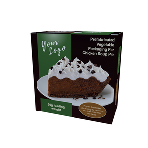 Boîte d'emballage personnalisée en satin pour tarte au chocolat, boîte en papier pour dessert congelé, emballage pour tarte - Product Image 1