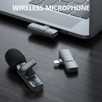 Meistverkauftes Tragbares Kabelloses Lavalier-Mikrofon für Live-Streaming mit Geringer Latenz Clip-On Mini-Mikrofon Professionelles Smartphone-Mikrofon