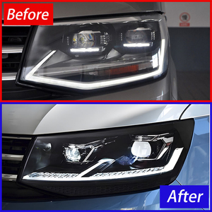 Para Volkswagen VW Multivan T6 <span class=keywords><strong>Caravelle</strong></span> 2016 <span class=keywords><strong>2017</strong></span> 2018 2019 Faro Delantero LED DRL Lámpara de Señalización Lente de Proyector Accesorio de Faro - Product Image 5