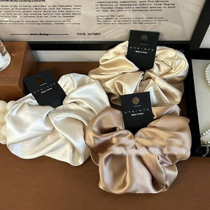 Модные большие резинки для волос чистого цвета, Хорошие эластичные резинки для волос для девочек - Product Image 3