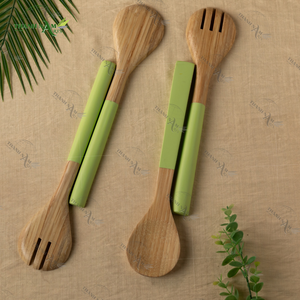 Juego de utensilios de cocina de cuchara de bambú ecológico con mango cómodo Diseño clásico de Vietnam para capacidad de 10ml para obsequios - Product Image 4