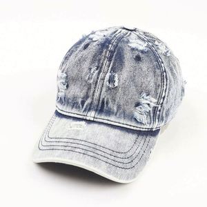 Casquette de baseball vintage en gros, casquette en jean style « Dad Hat » personnalisée, casquette et chapeau délavés et usés, casquette de baseball pour homme - Product Image 4