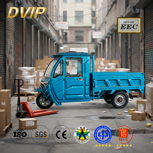 Usine En Vente Chaude Tricycle Electrique De Cargaison a Energie Verte a Cabine Fermee Pour Usage Domestique Robuste - Product Image 1