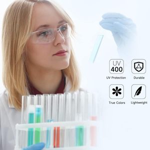 Premium 10 Pack chiaro ANSI Z87.1 occhiali di sicurezza antigraffio occhiali da laboratorio per donna uomo tattico protezione degli occhi per il lavoro di laboratorio - Product Image 6