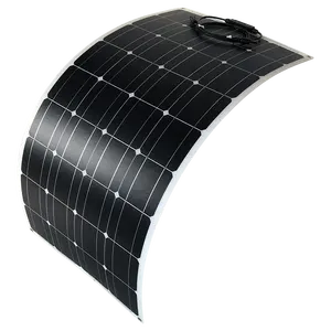 Atacado painéis solares 200w 12v-Módulo solar de 12v flexível de silicone, painel solar de 100w e 120w com alto desempenho, veículos e navios de fábrica para venda