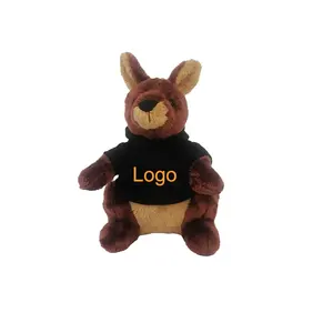 Personalizado bonito mini canguru recheado chaveiro peluches kawaii pelúcia canguru