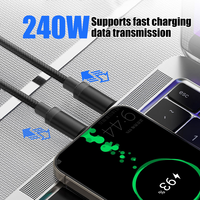 Nouveauté : Câble de massage 3-en-1 avec charge rapide 240W, câble USB portable pour charge et massage