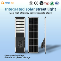 Lampe solaire tout-en-un pour rue, lampe LED intégrée en aluminium, IP66 étanche, haute puissance, éclairage solaire extérieur
