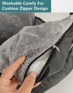 Depolama cepleri ve klipsli tasma taşınabilir köpek araba seyahat taşıyıcısı yatak ile yumuşak köpek Booster koltuklar - Product Image 4