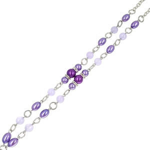Perle violette perle croisière lanières <span class=keywords><strong>porte</strong></span>-clés <span class=keywords><strong>porte</strong></span>-clés <span class=keywords><strong>cou</strong></span> sangles collier - Product Image 2