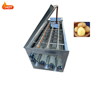 Industriële Elektrische Aardappelschiller Aardappelen Schillen Frietmachines Automatische Aardappelschilreinigingsmachine