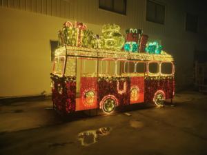 Gran colorido 3D tren escultura pantalla LED festiva Navidad <span class=keywords><strong>calle</strong></span> exterior decoración IP65 luces con motivos clasificados - Product Image 3